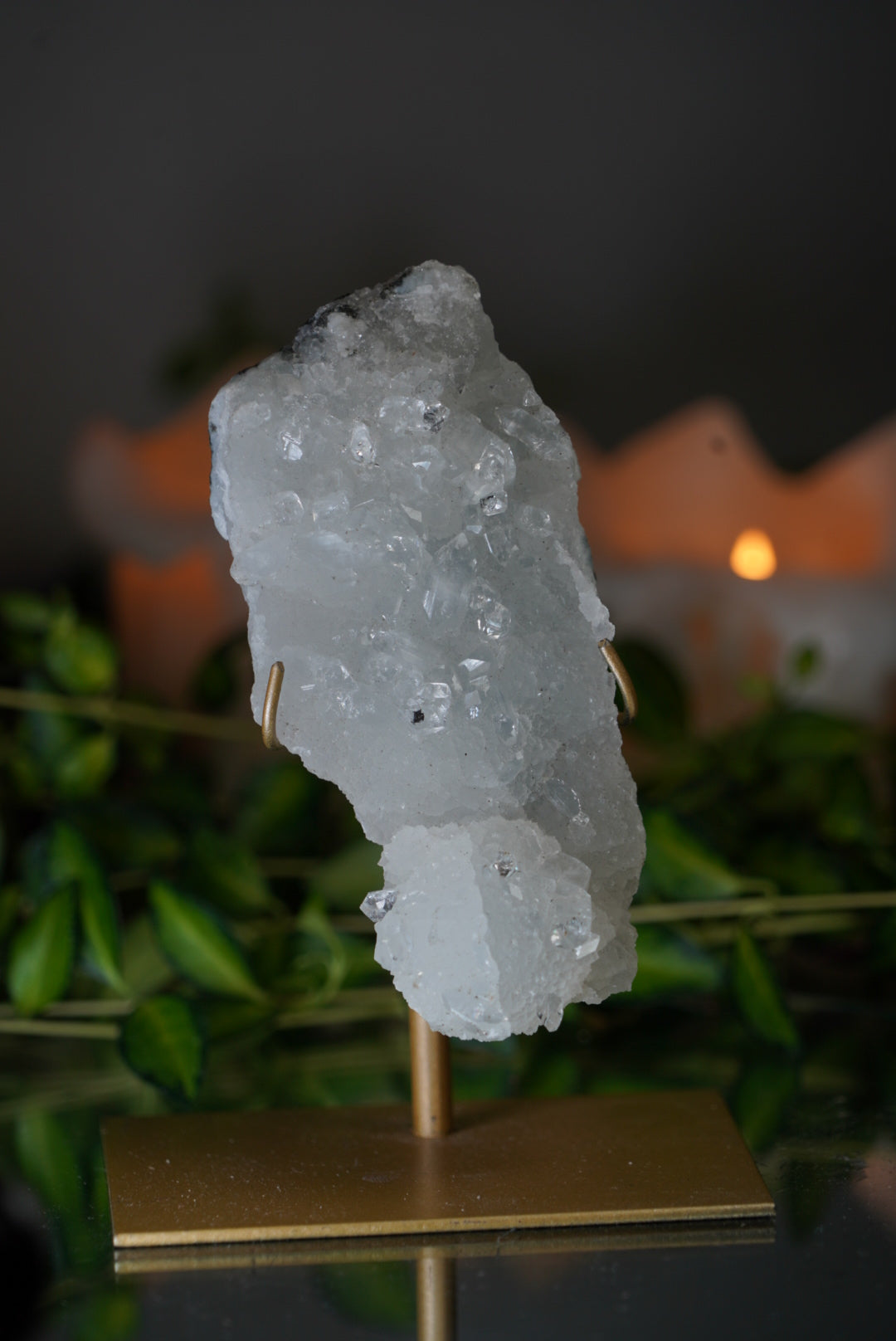 Apophyllite Cluster on Stand