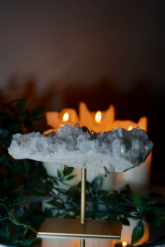 Arkansas Clear Quartz on Stand