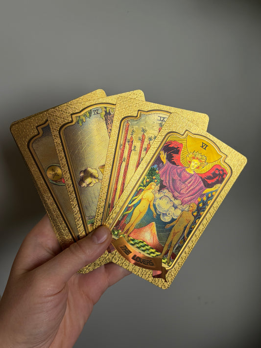 Golden Tarot Cards