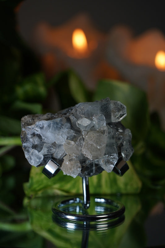 Apophyllite Cluster with stand