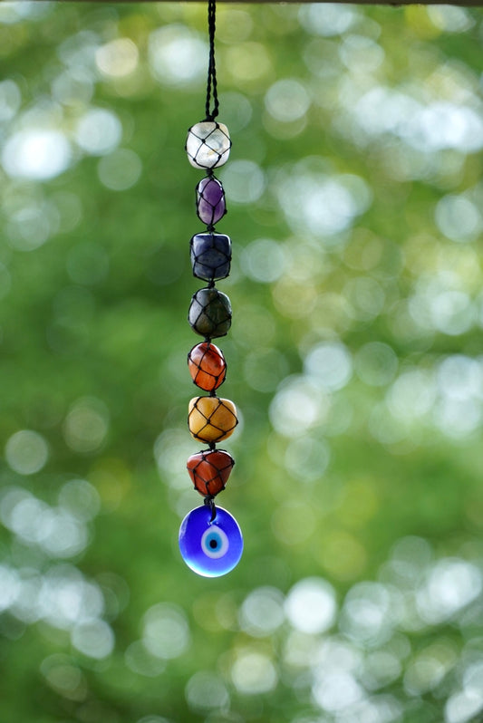Chakra and Evil Eye Hanging Decoration