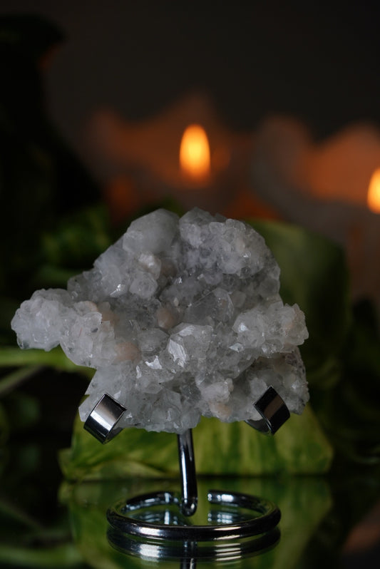 Apophyllite Cluster with stand