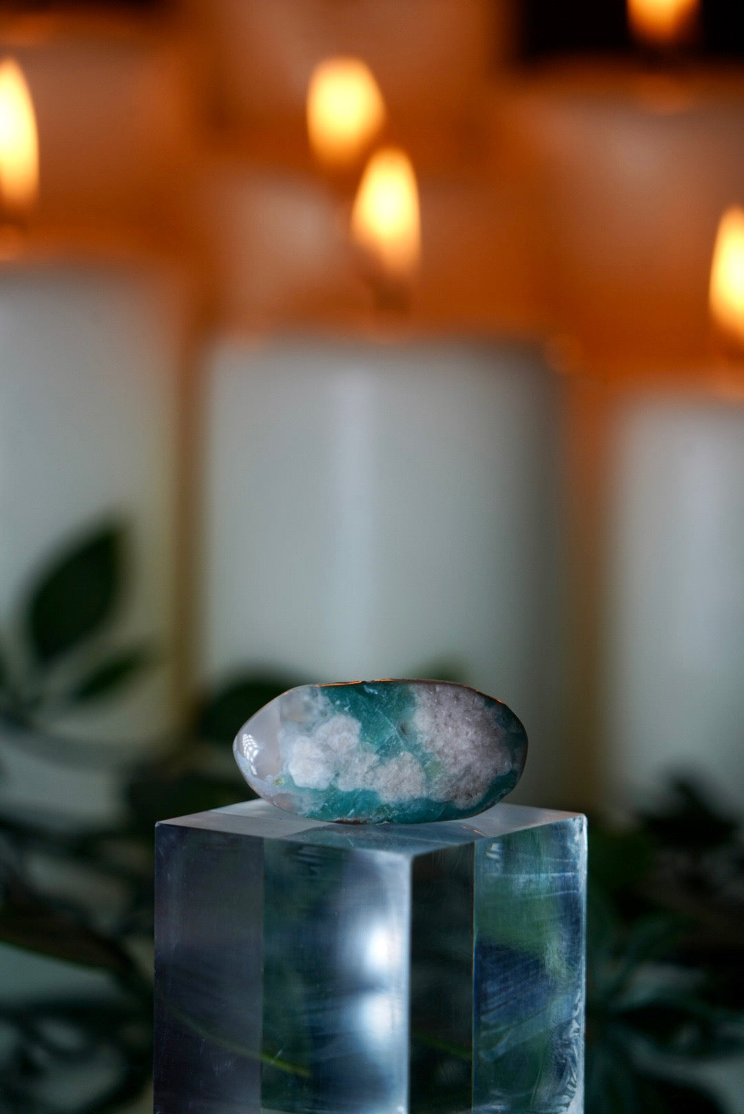 Flower Blossom Agate Polished