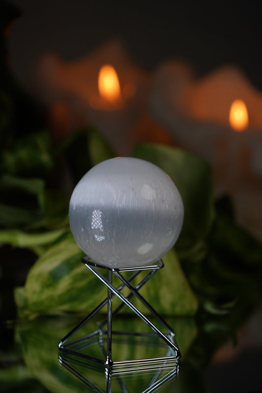 Satin Spar Sphere 40mm