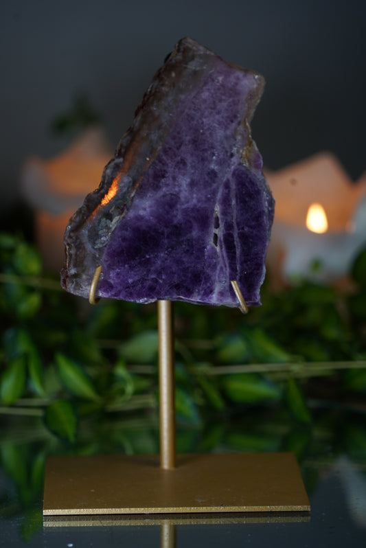 Fluorite Slab with Stand