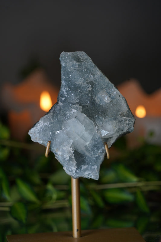 Apophyllite Cluster on Stand