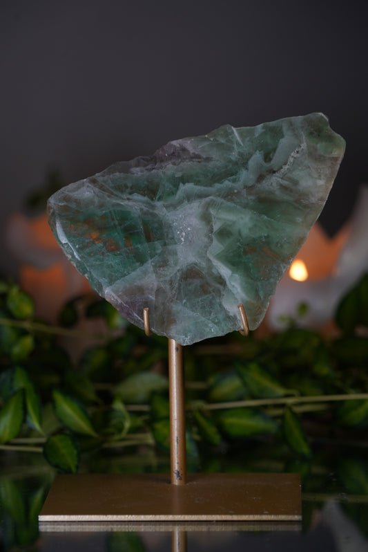Fluorite Slab with Stand