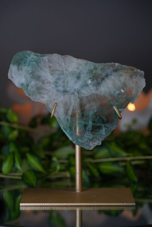 Fluorite Slab with Stand