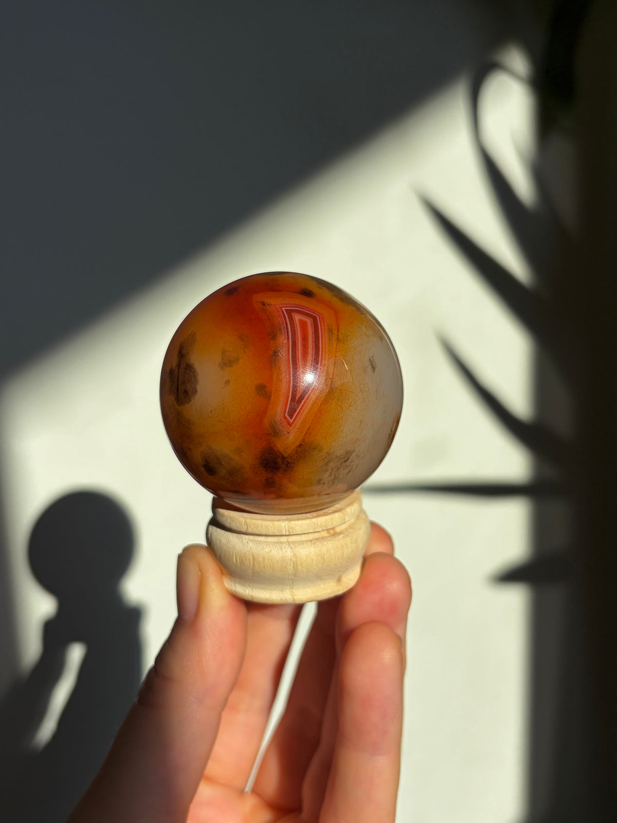 40mm Red Agate Sphere