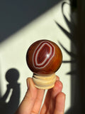 45mm Red Agate Sphere