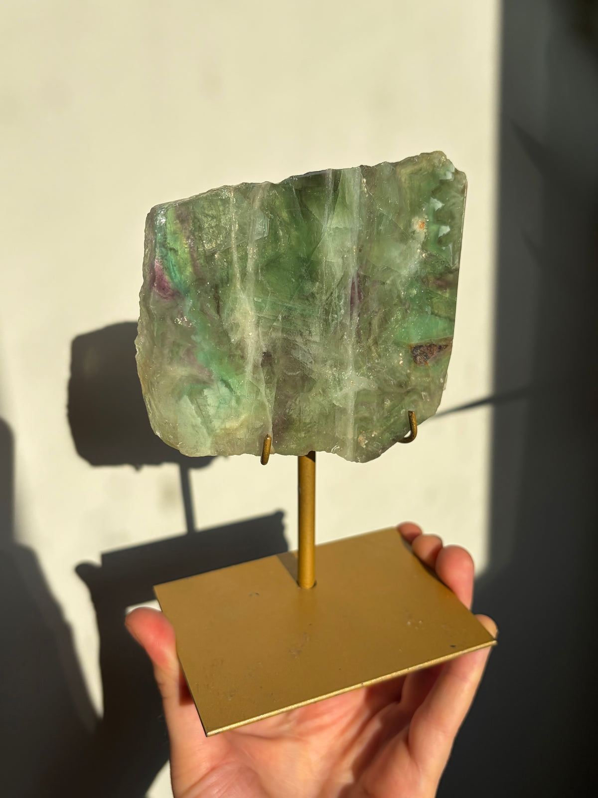 Fluorite Slab on Stand