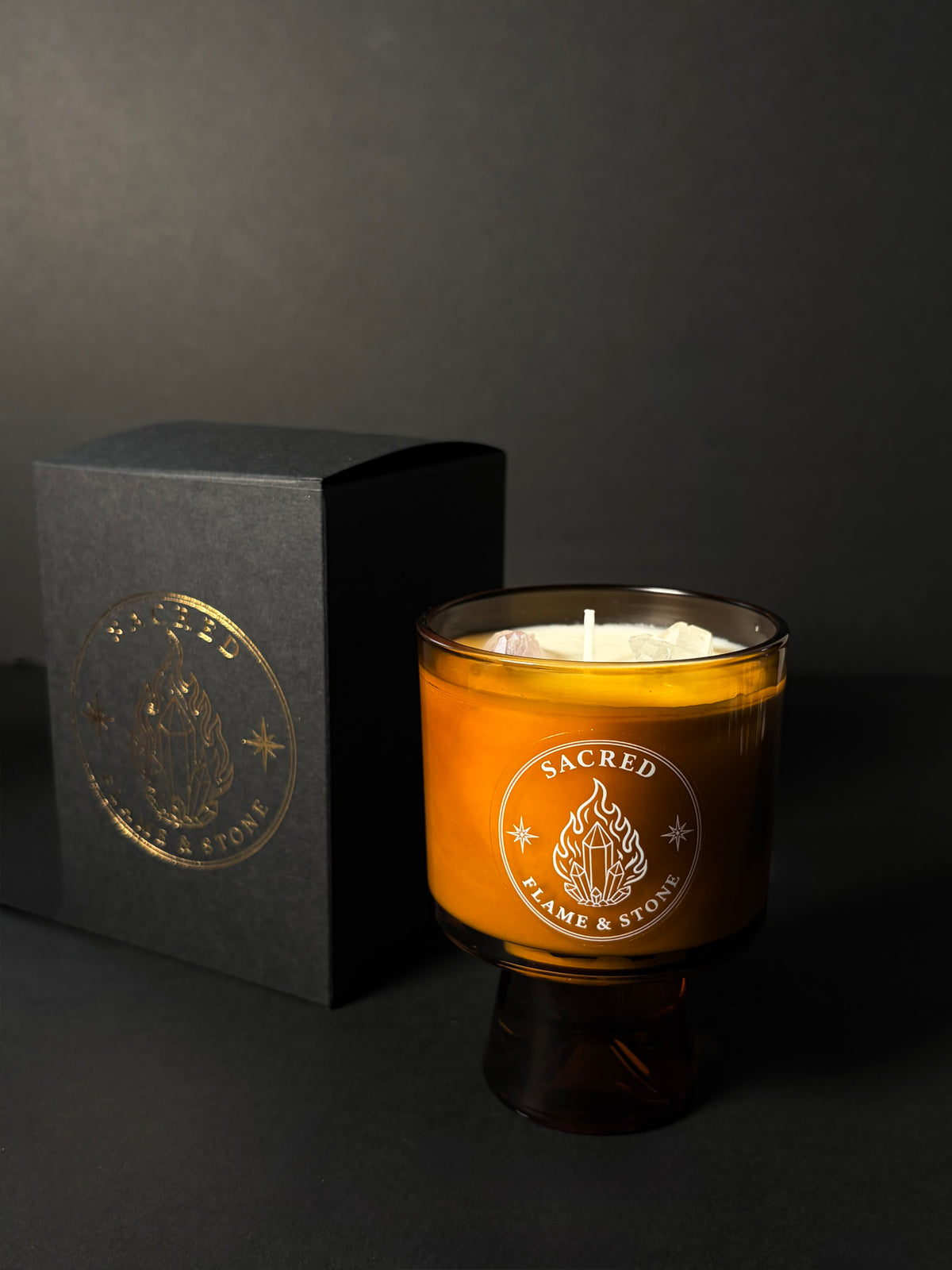 Cinnamon Crystal Soy Wax Candle