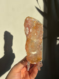 Pink Amethyst Slab on stand