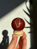 38mm Red Agate Sphere