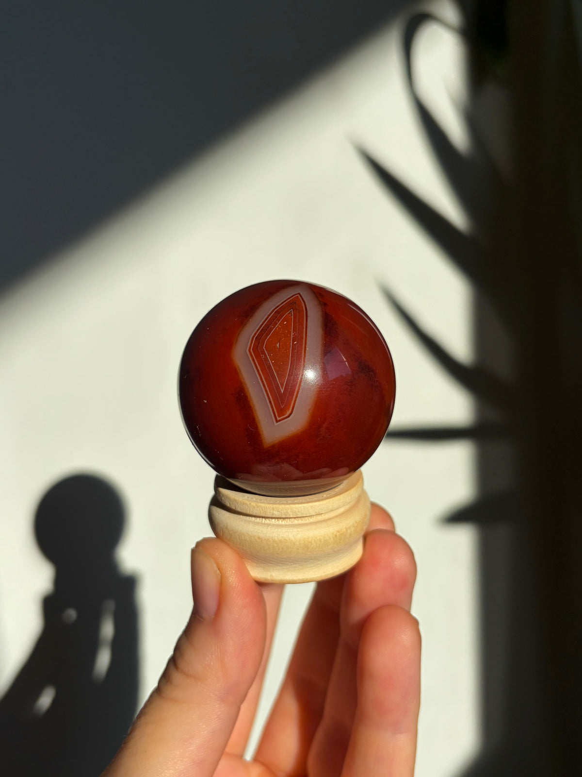 38mm Red Agate Sphere