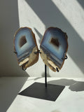 1.7kg Agate Geode on Custom Stand