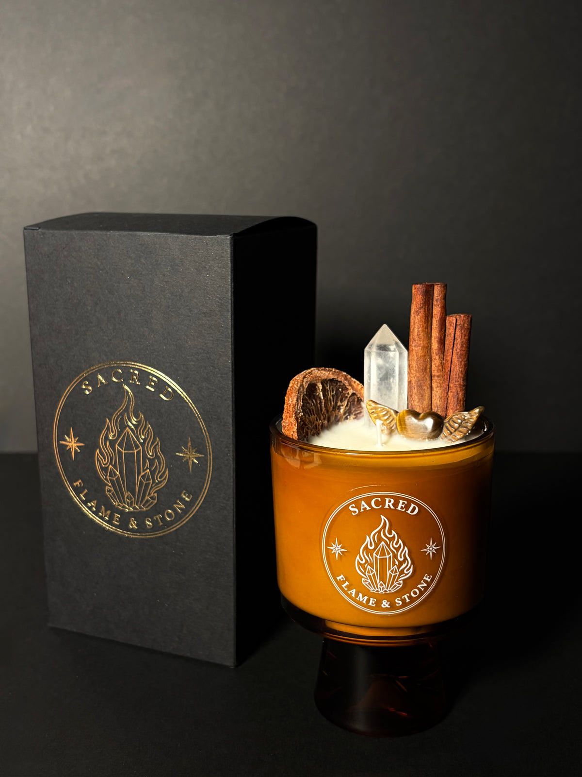 White Musk Crystal Soy Wax Candle