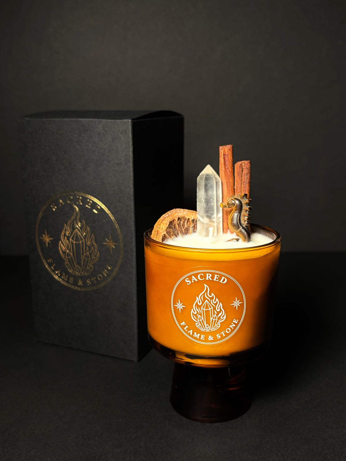 White Musk Crystal Soy Wax Candle