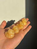 Yellow Calcite Duck Carving