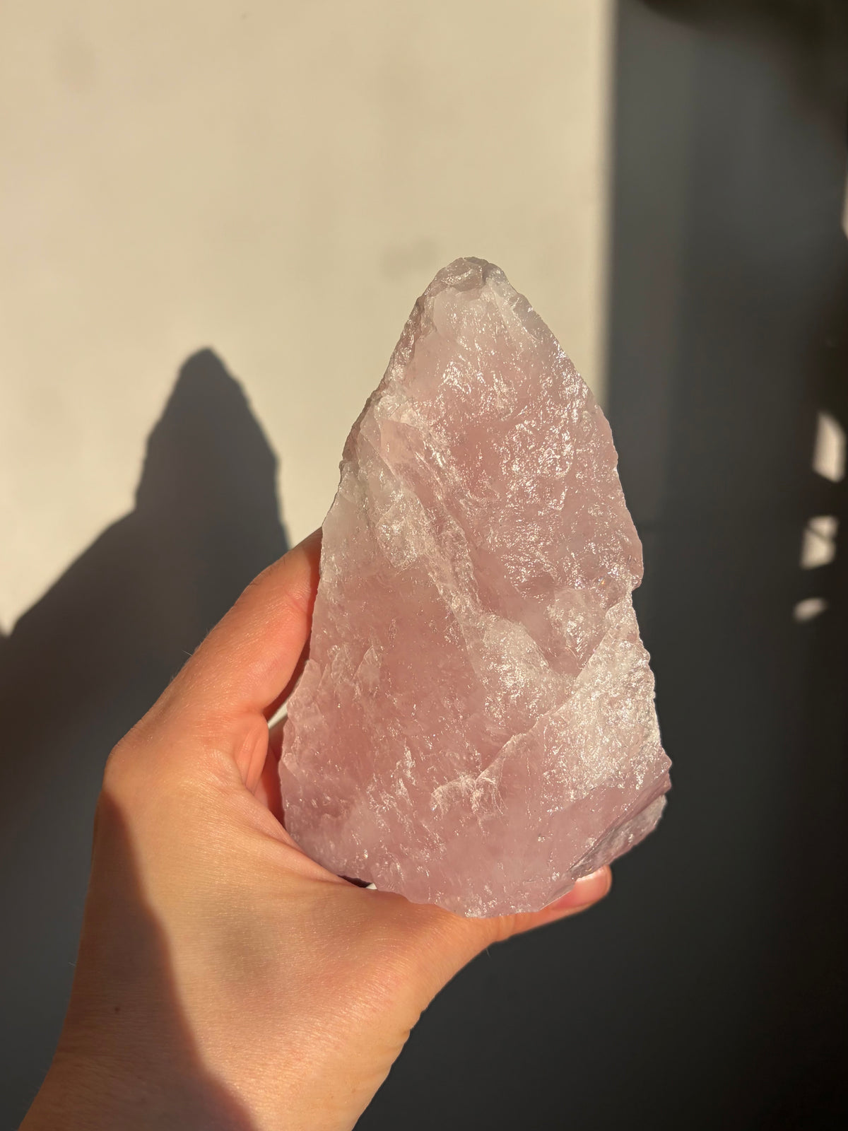 Rose Quartz Cut Base Mountain