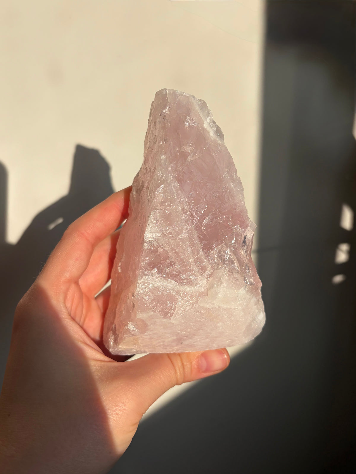 Rose Quartz Cut Base Mountain