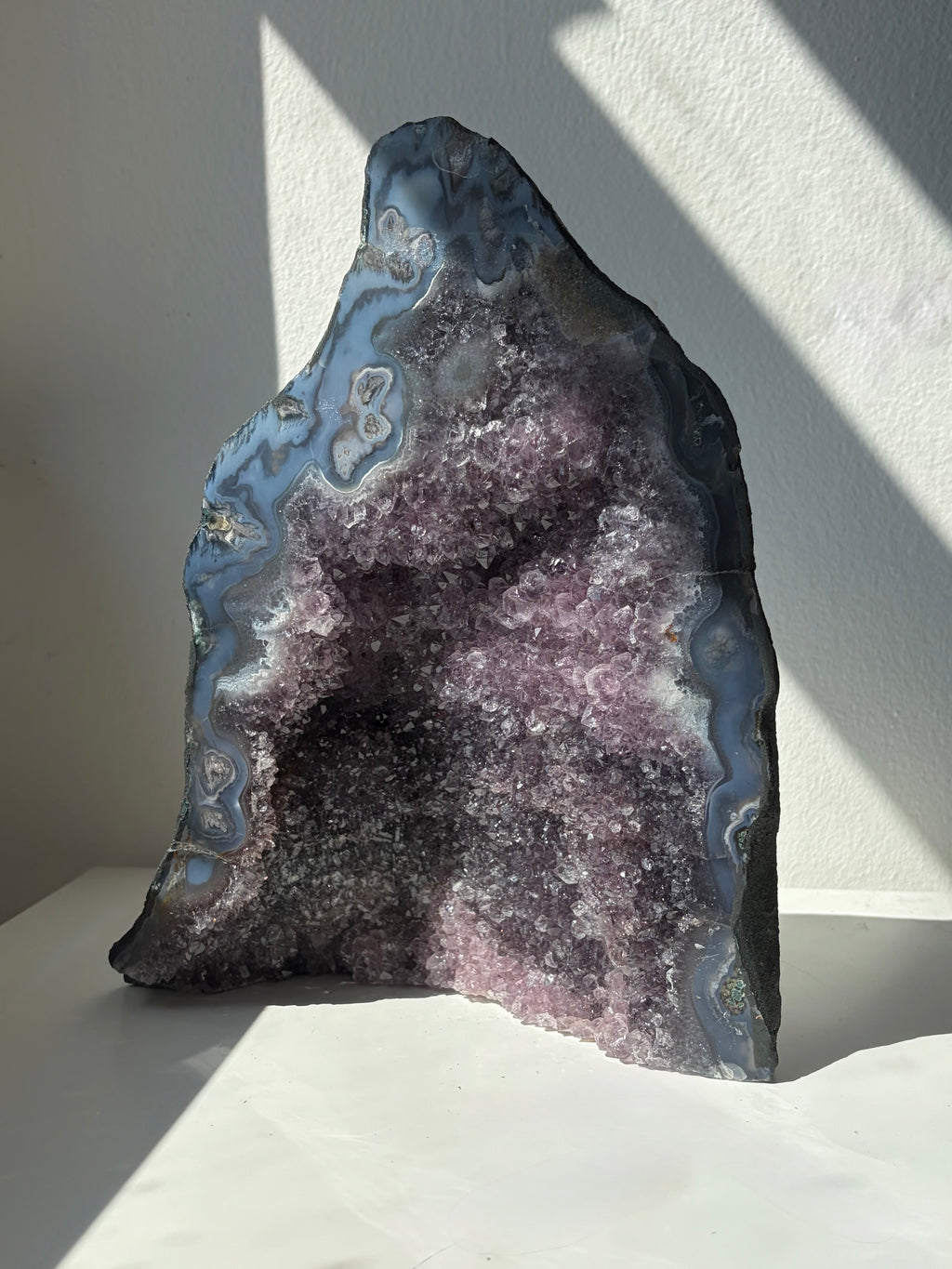 4.7kg Chalcedony x Amethyst Church