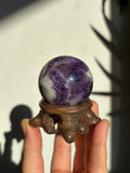40mm Chevron Amethyst with stand