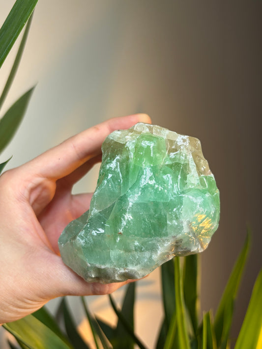 Green Calcite Chunk